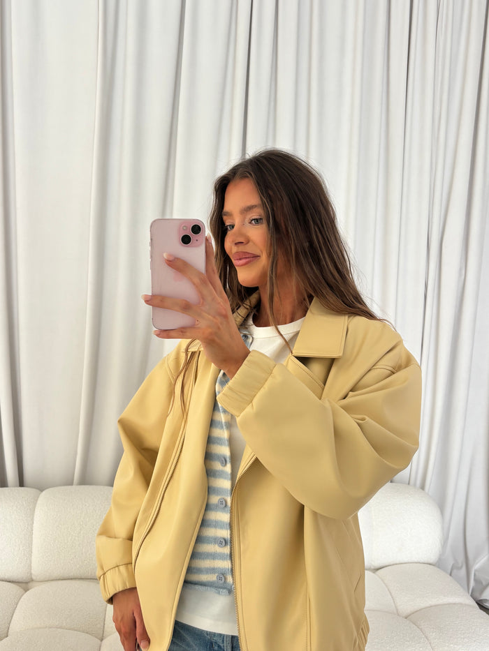 Josephine Oversized Moto Jacket in Boulder
