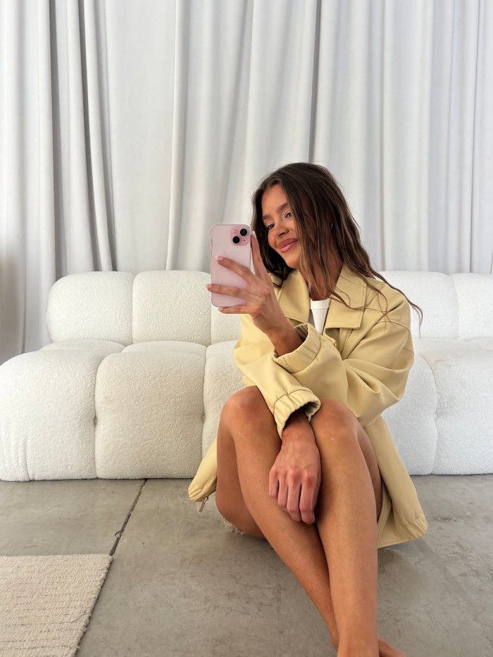 Josephine Oversized Moto Jacket in Boulder