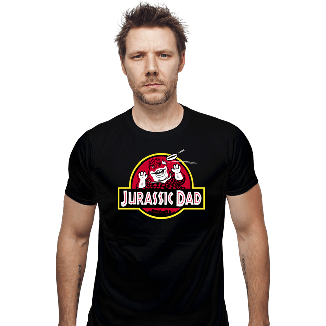 Daily_Deal_Shirts Fitted Shirts, Mens / Small / Black Jurassic Dad!