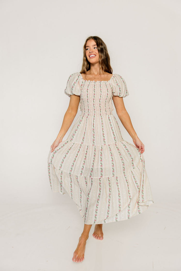 Kallie Maxi Dress in Garden Rose