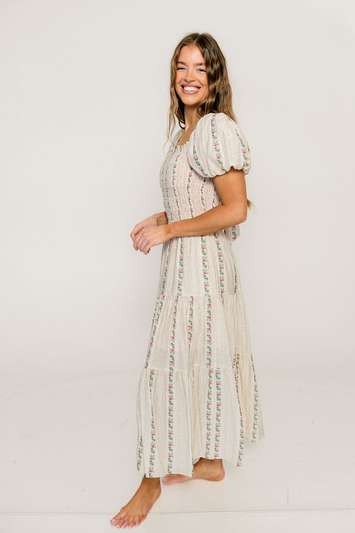 Kallie Maxi Dress in Garden Rose