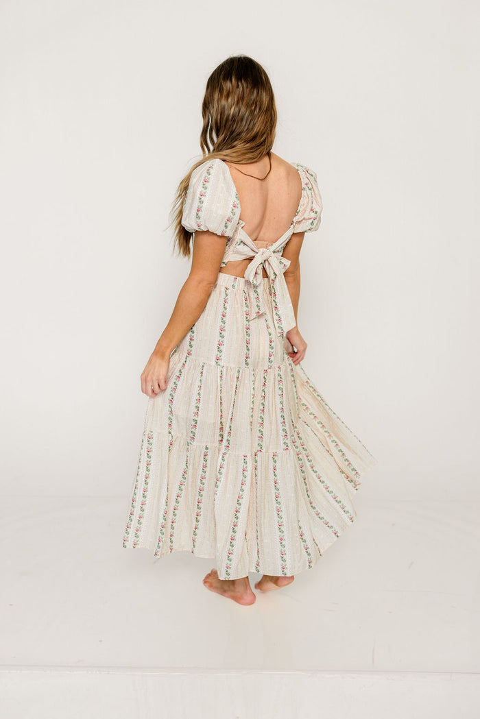 Kallie Maxi Dress in Garden Rose