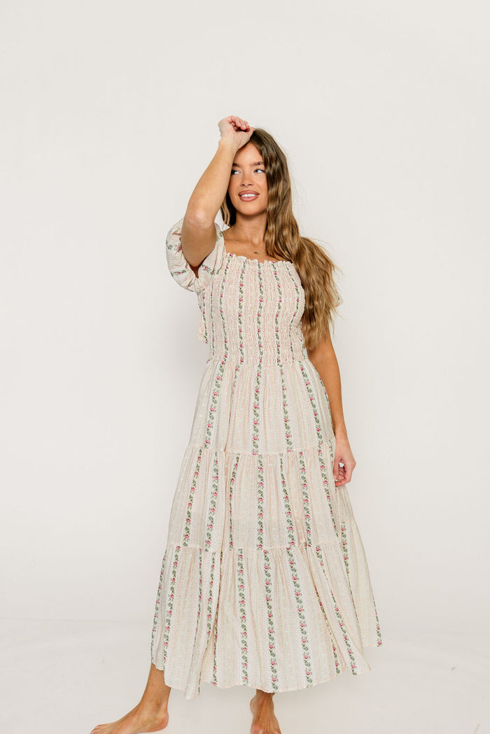 Kallie Maxi Dress in Garden Rose