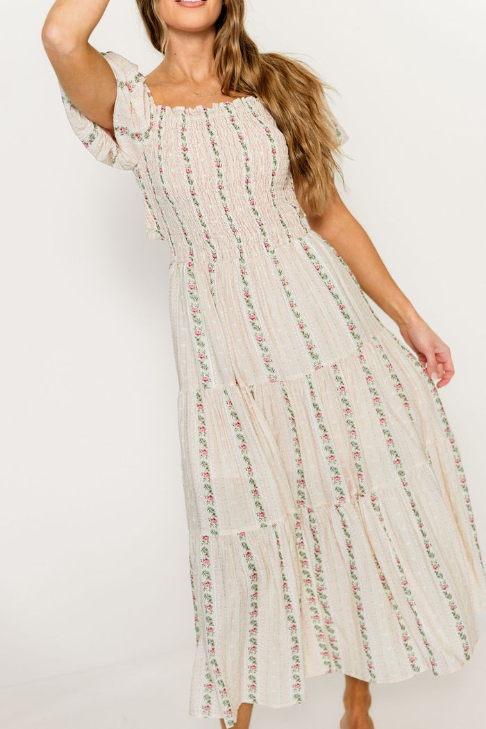 Kallie Maxi Dress in Garden Rose