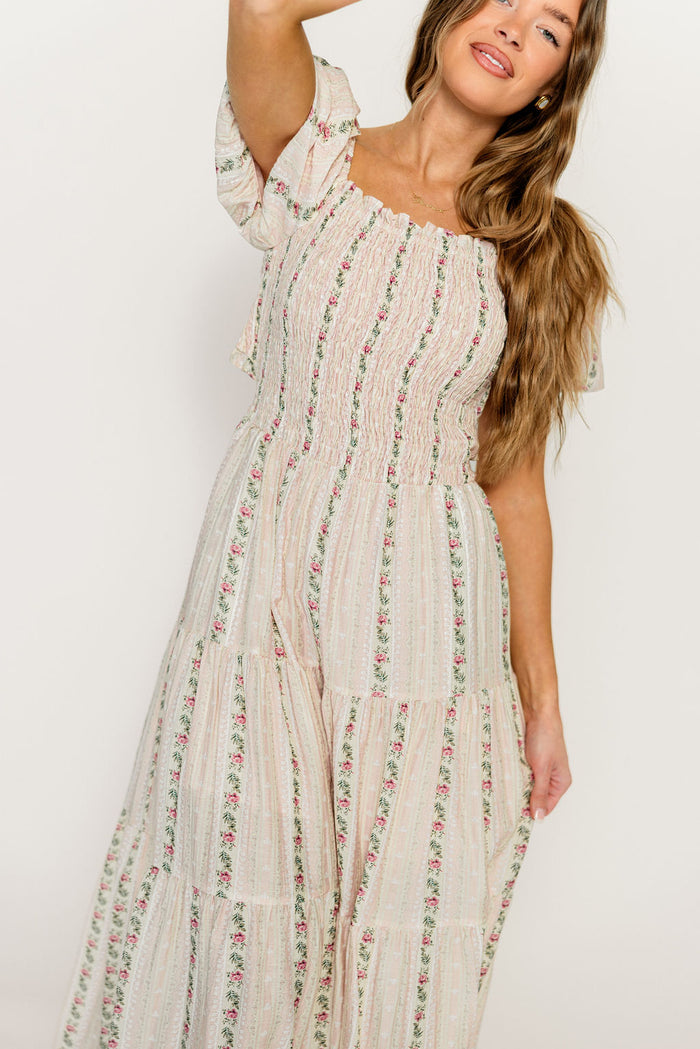 Kallie Maxi Dress in Garden Rose