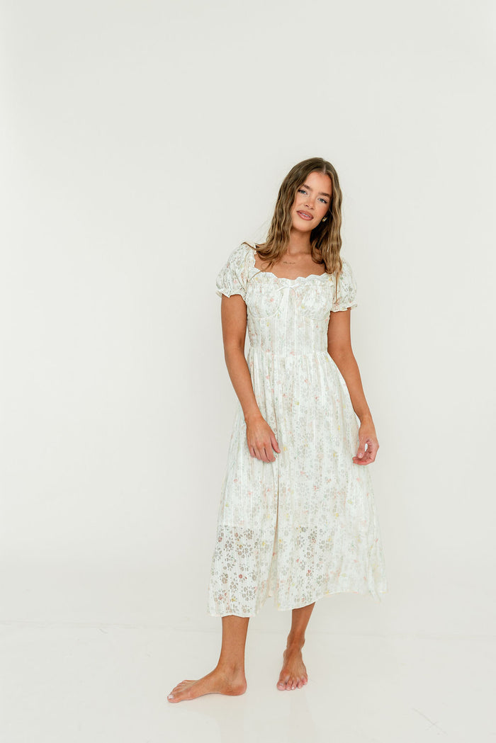 Kami Midi Dress in English Garden