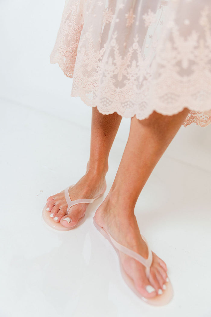 Kate Waterproof Jelly Sandals in Nude *Final Sale*