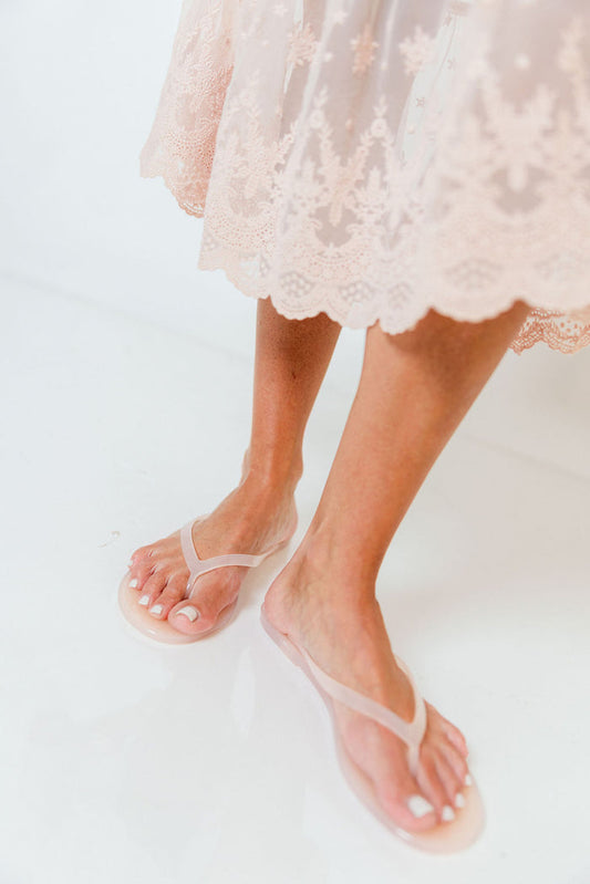 Kate Waterproof Jelly Sandals in Nude *Final Sale*
