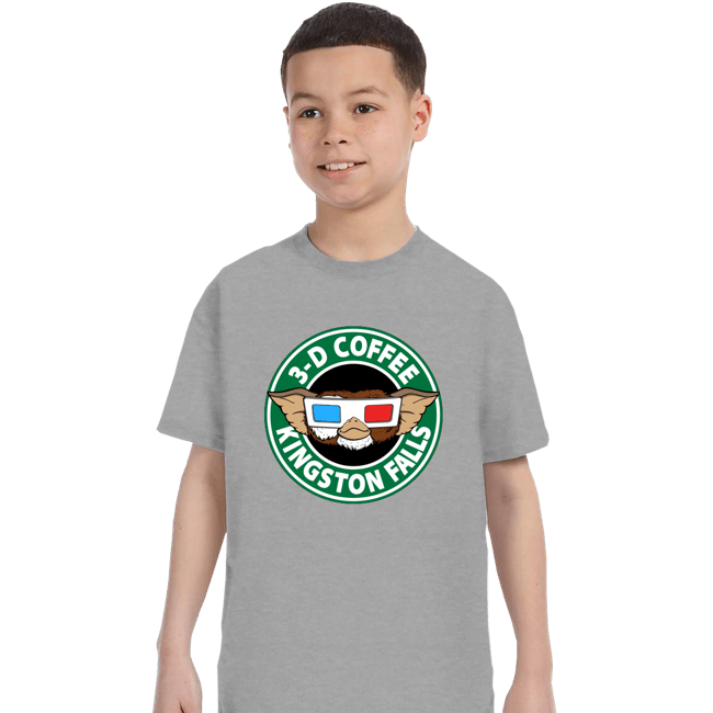 Secret_Shirts T-Shirts, Youth / XS / Sports Grey Kingston Falls 3D Coffee