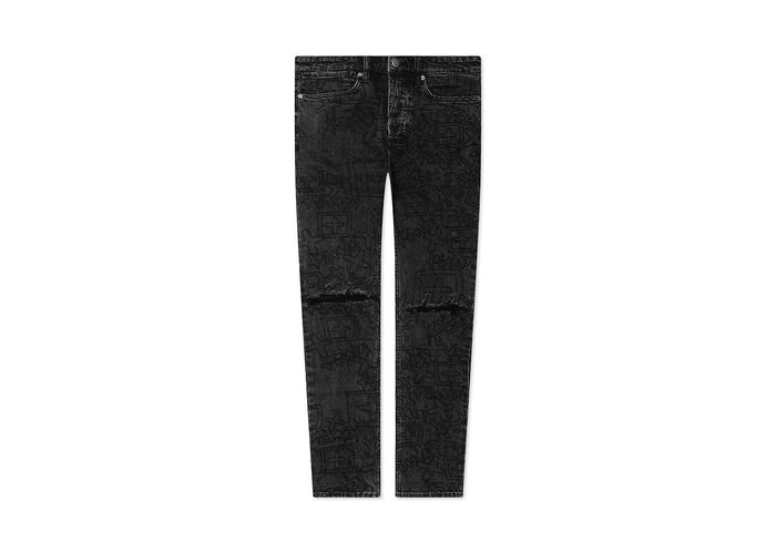 Ksubi Van Winkle Stencil Black