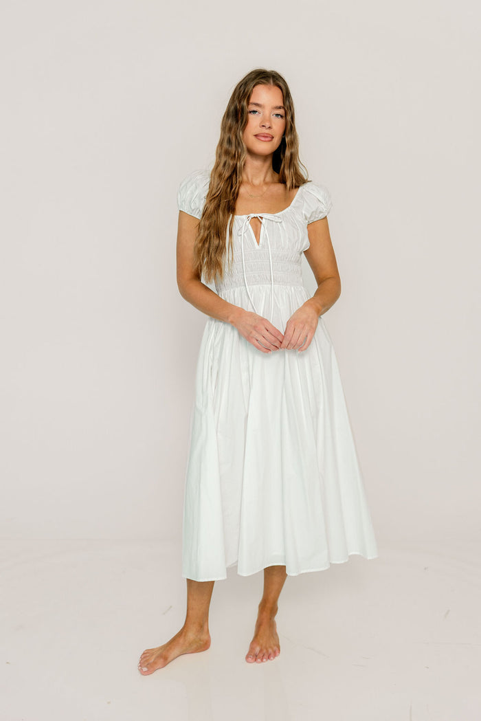 Kylie Maxi Dress in White