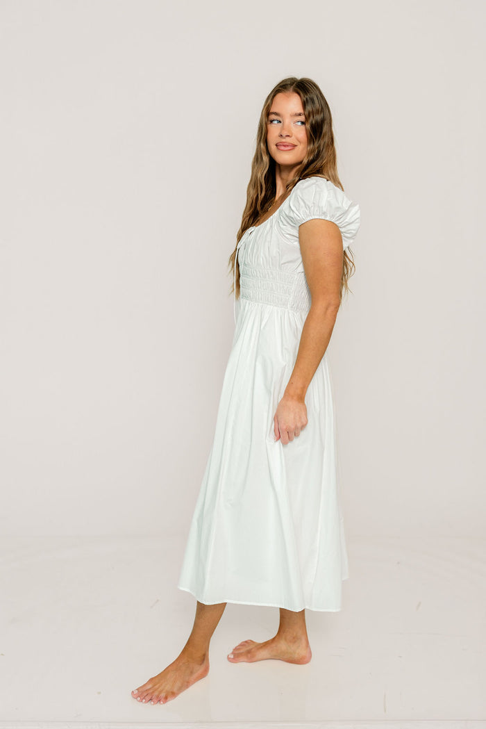 Kylie Maxi Dress in White