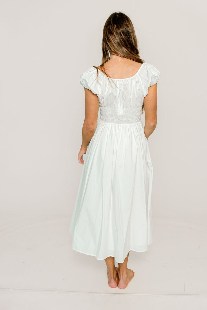 Kylie Maxi Dress in White