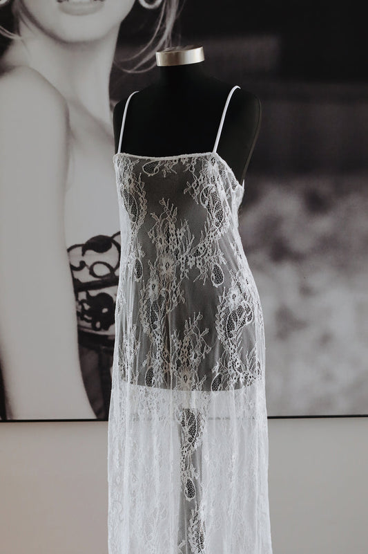 Lace Slip Maxi Dress