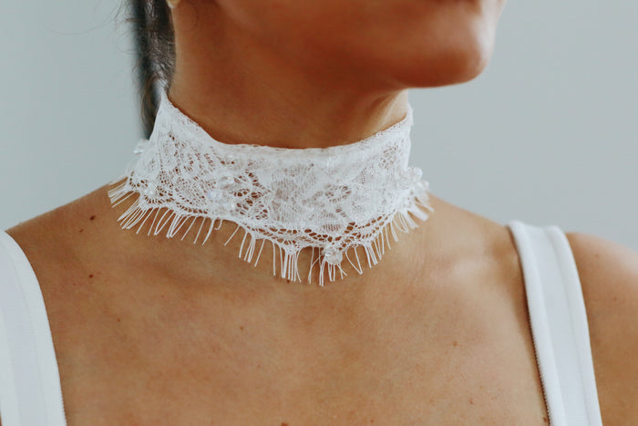 Lace Sparkly Bridal Choker
