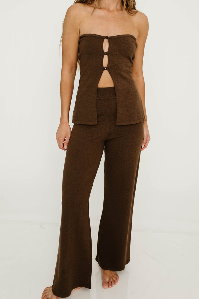 Lannister Knit Set in Chocolate Brown *Final Sale*