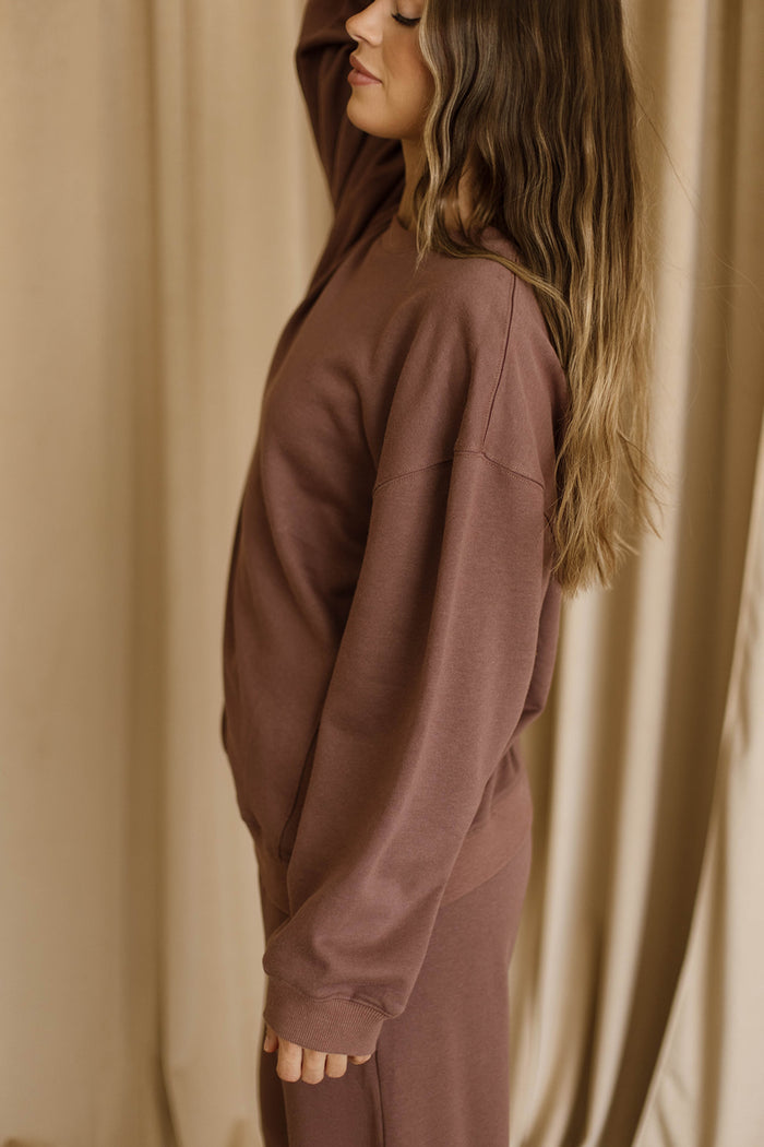 Laura Oversized Sweatshirt in Mocha