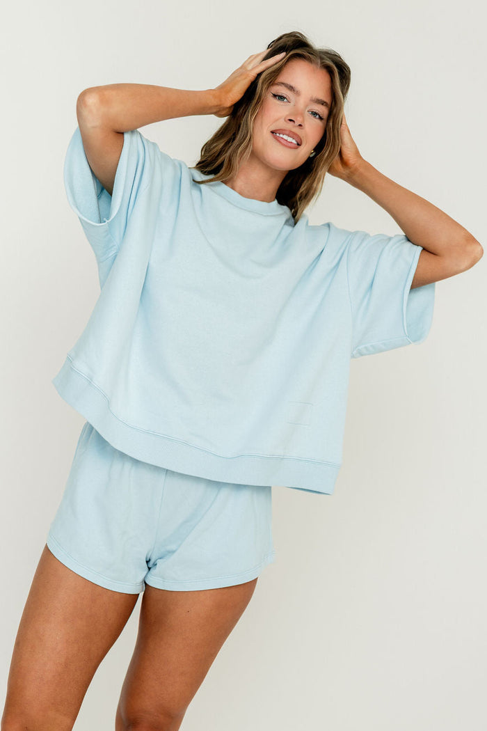 Laura Top in Baby Blue