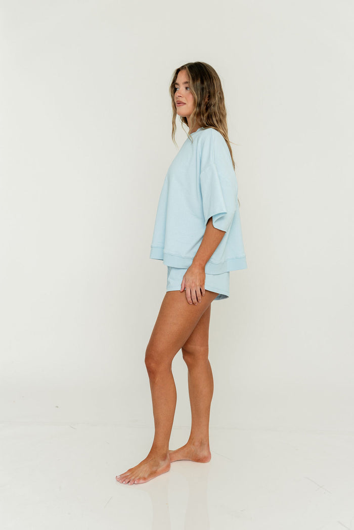 Laura Top in Baby Blue