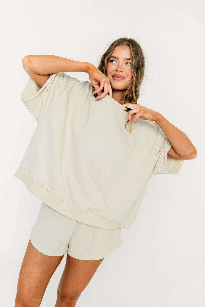 Laura Top in Beige *Final Sale*