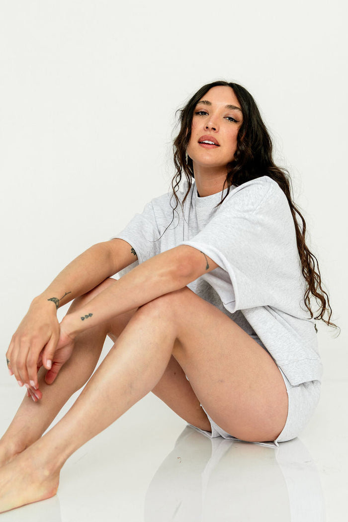 Laura Top in Heather Grey *Final Sale*