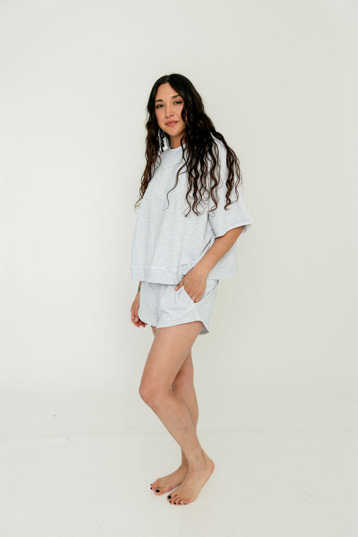 Laura Top in Heather Grey *Final Sale*