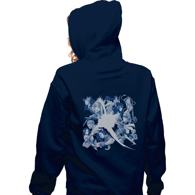 Zippered Hoodies, Unisex / Small / Navy