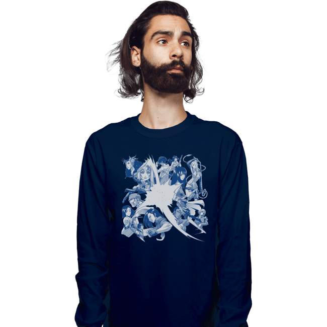 Long Sleeve Shirts, Unisex / Small / Navy