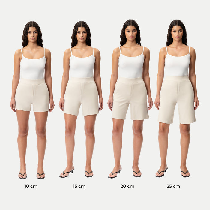 Light Ponte Shorts - Ninepine