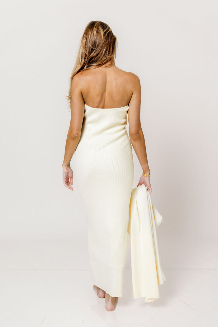 Lina Two Piece Dress Set in Ivory - Bump Friendly