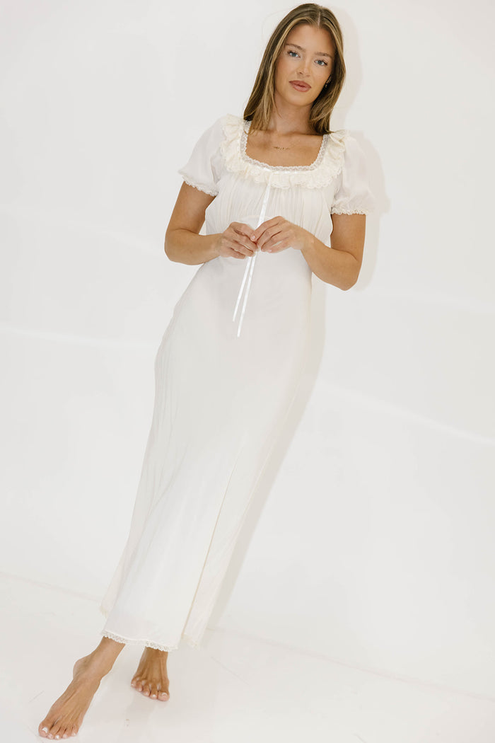Little House Midi Dress in Cream