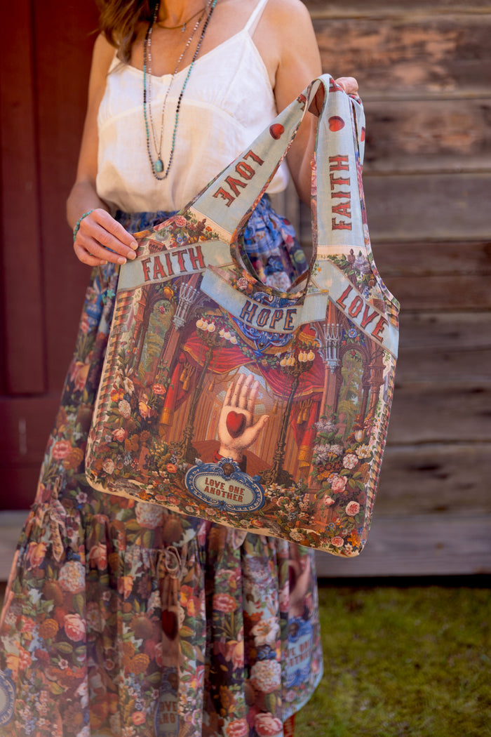 Love Language Market Tote Bag