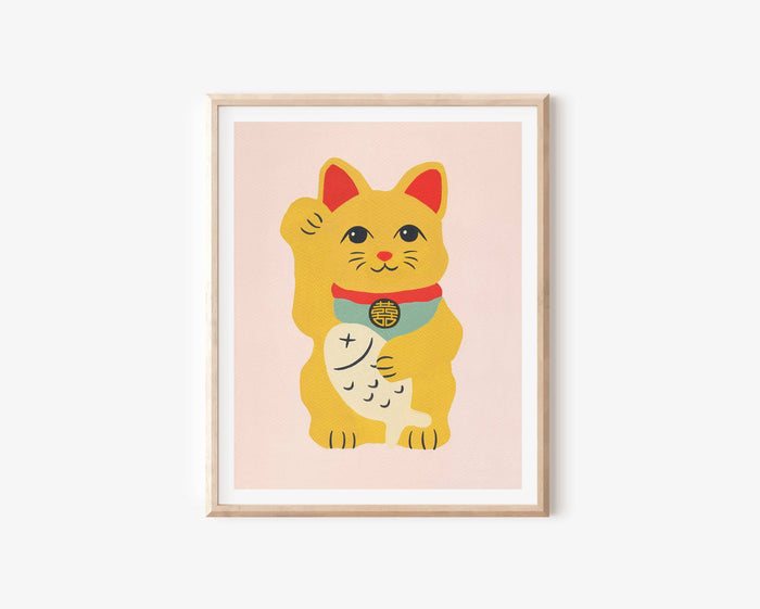 Lucky Cat Art Print