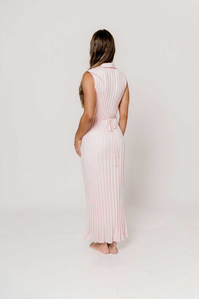 Lydia Maxi Dress in Pale Pink