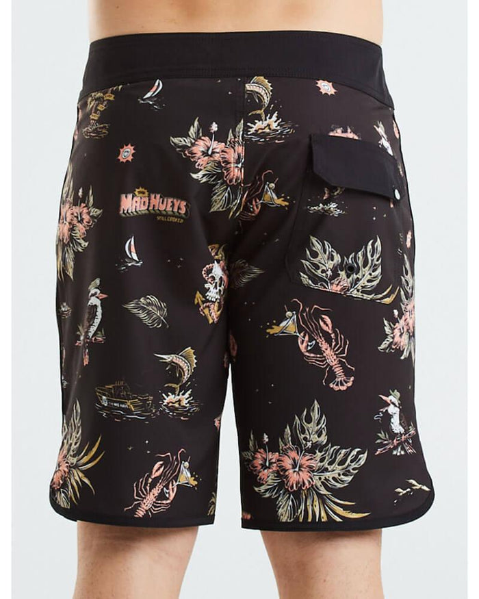Mad Hueys Dirty Vacay II Boardshort-Vintage Black-28-Skiforce Australia