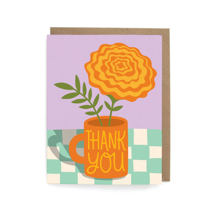 Marigold Thank You Greeting Card