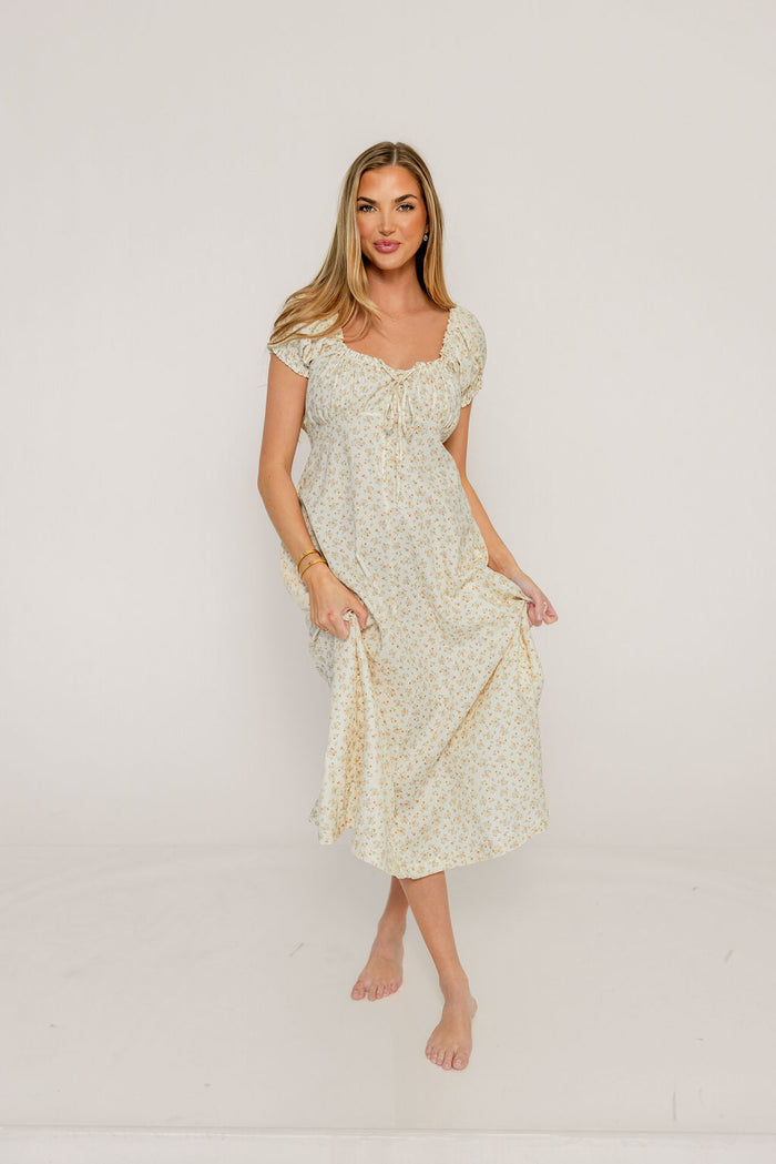 Marley Midi Dress in Cream