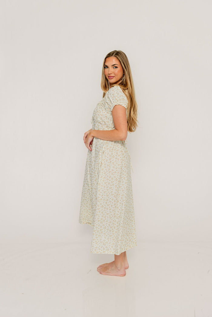 Marley Midi Dress in Cream