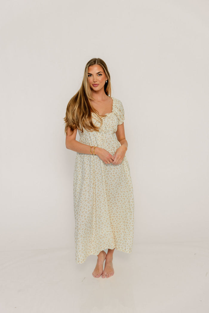 Marley Midi Dress in Cream
