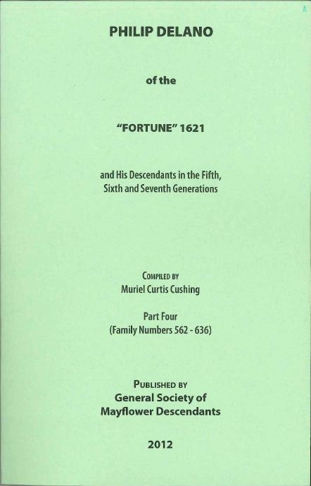 Philip Delano of the "Fortune" 1621 Part 4: 5th, 6th & 7th Generations