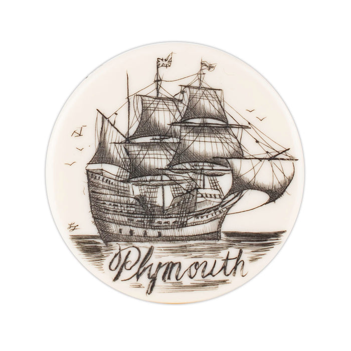 Mayflower Scrimshaw Magnet