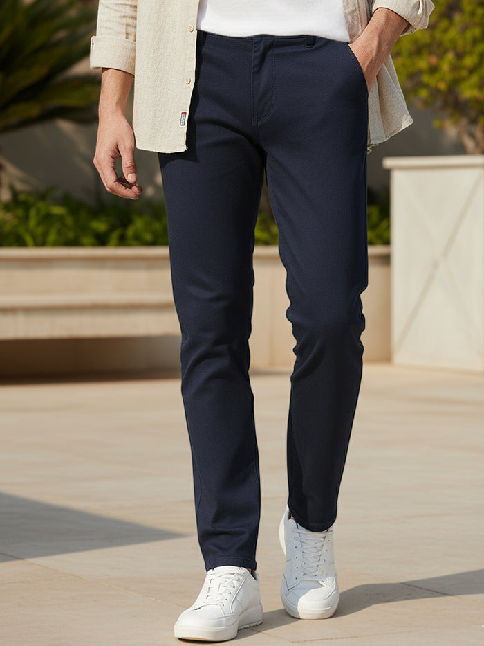 Men's Navy Slim Fit Chinos
