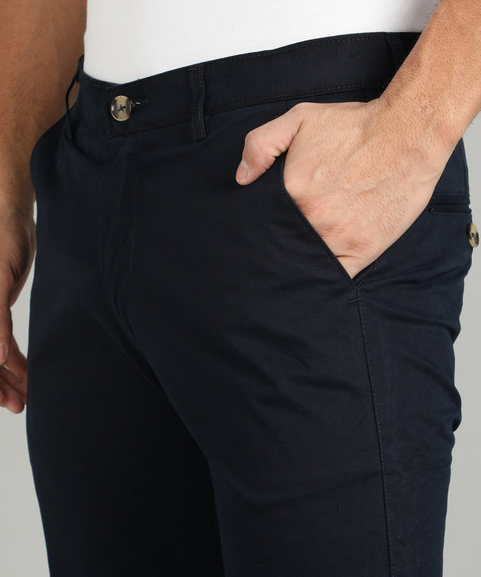 Men's Navy Slim Fit Chinos