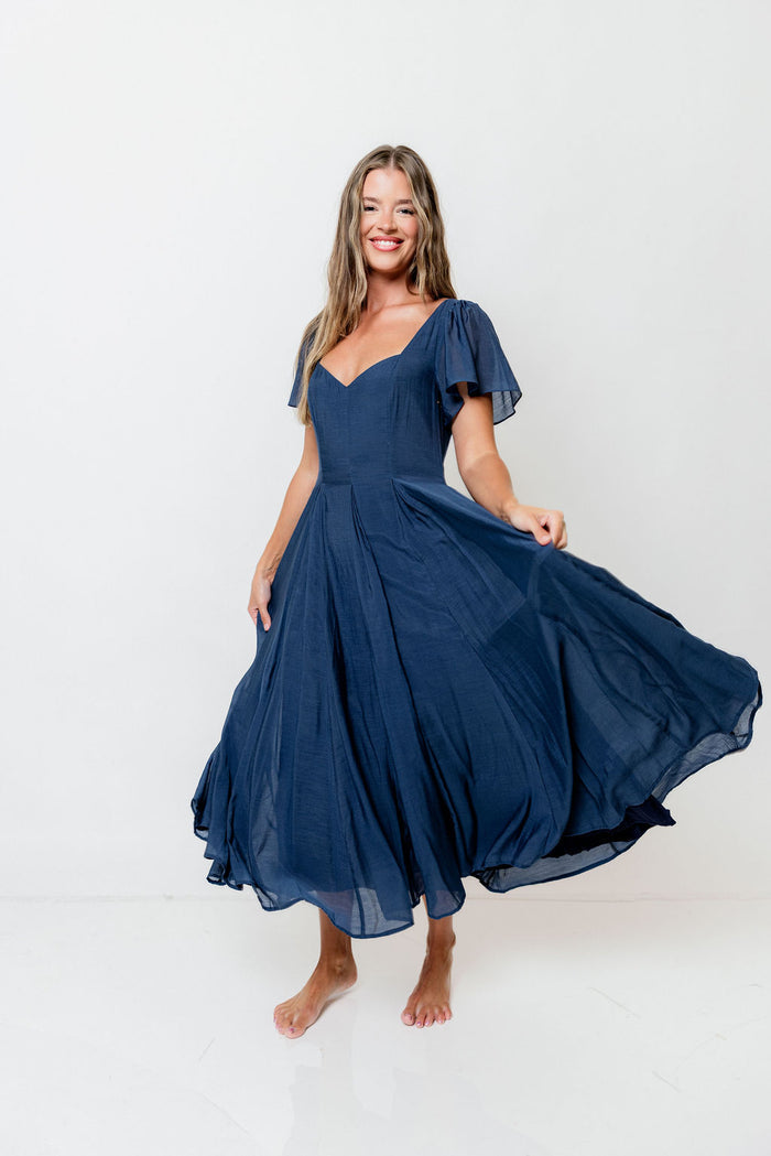 Meret Maxi Dress in Navy