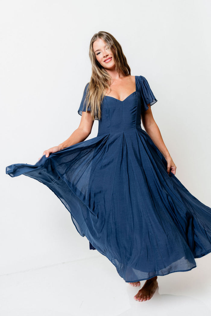 Meret Maxi Dress in Navy