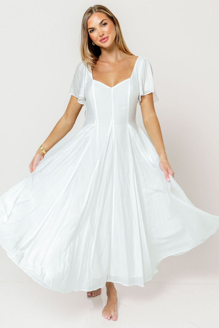 Meret Maxi Dress in Off-White
