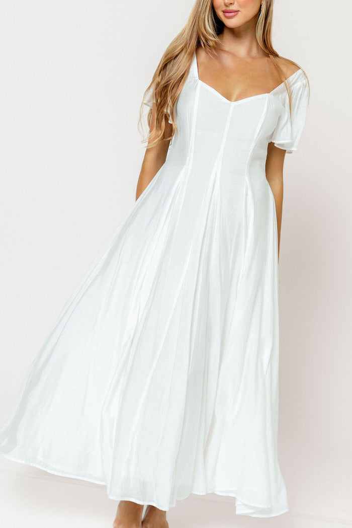 Meret Maxi Dress in Off-White