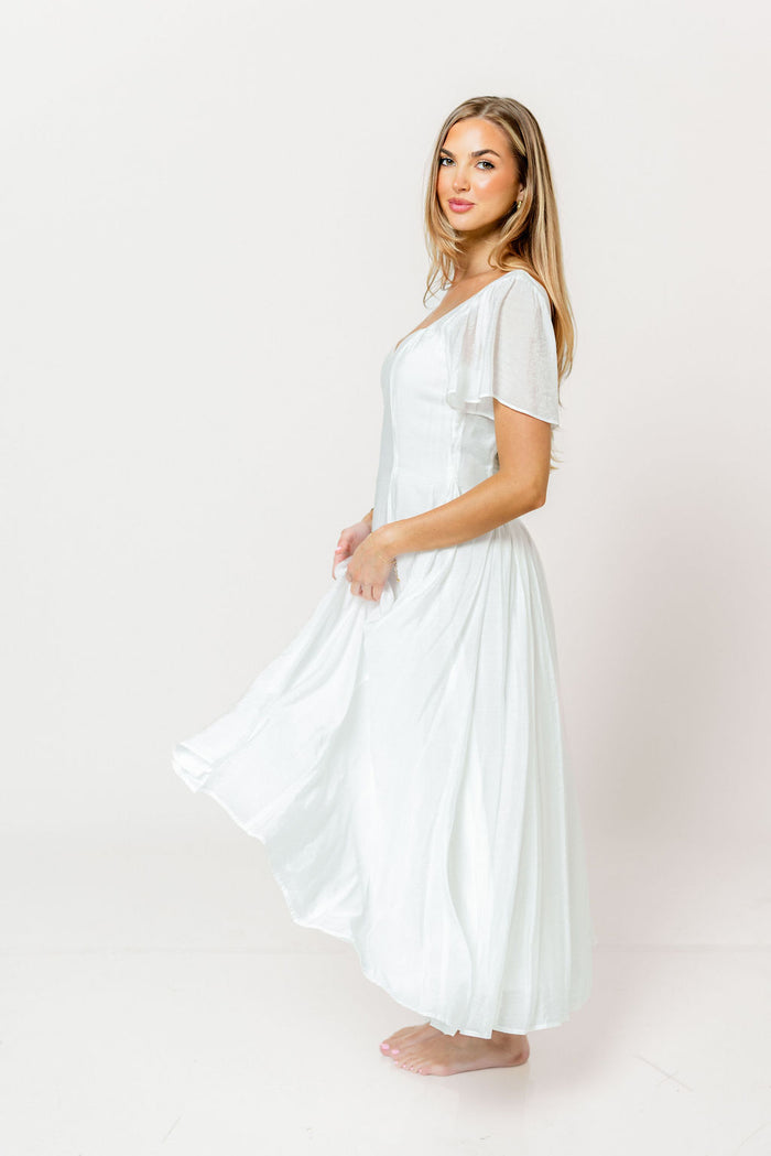 Meret Maxi Dress in Off-White