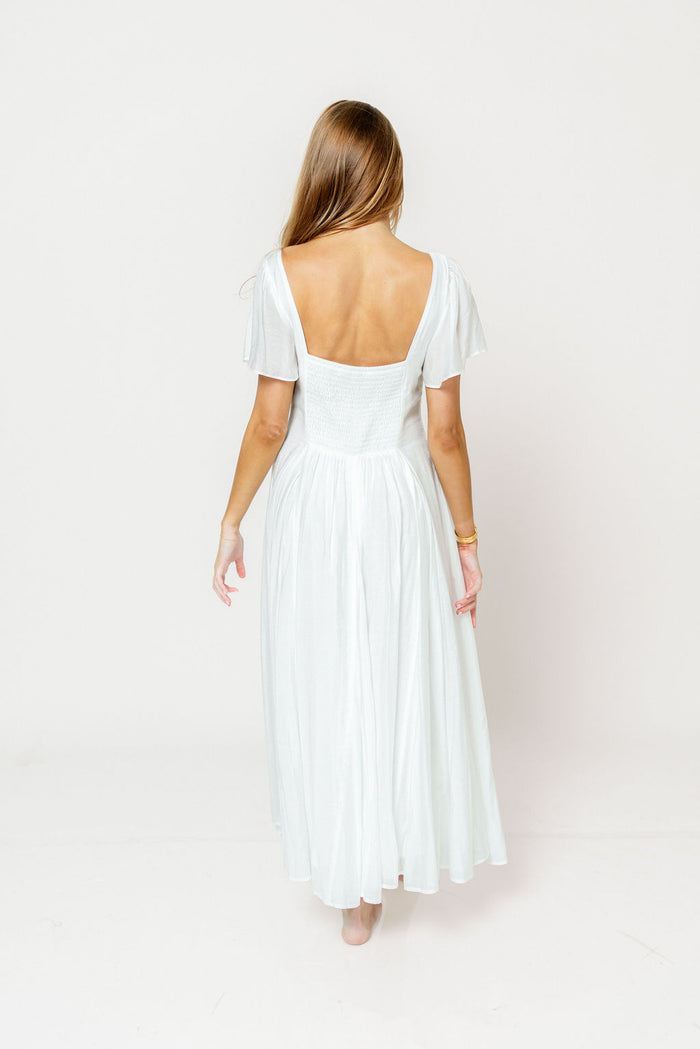 Meret Maxi Dress in Off-White