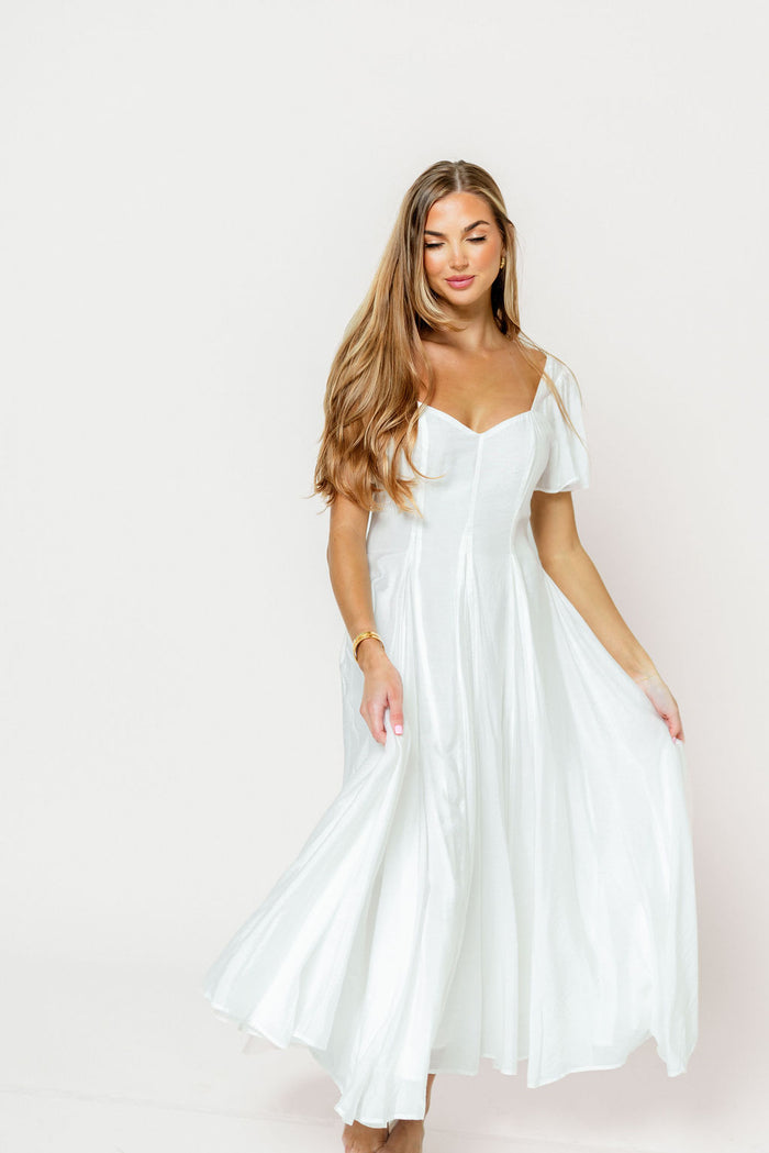 Meret Maxi Dress in Off-White